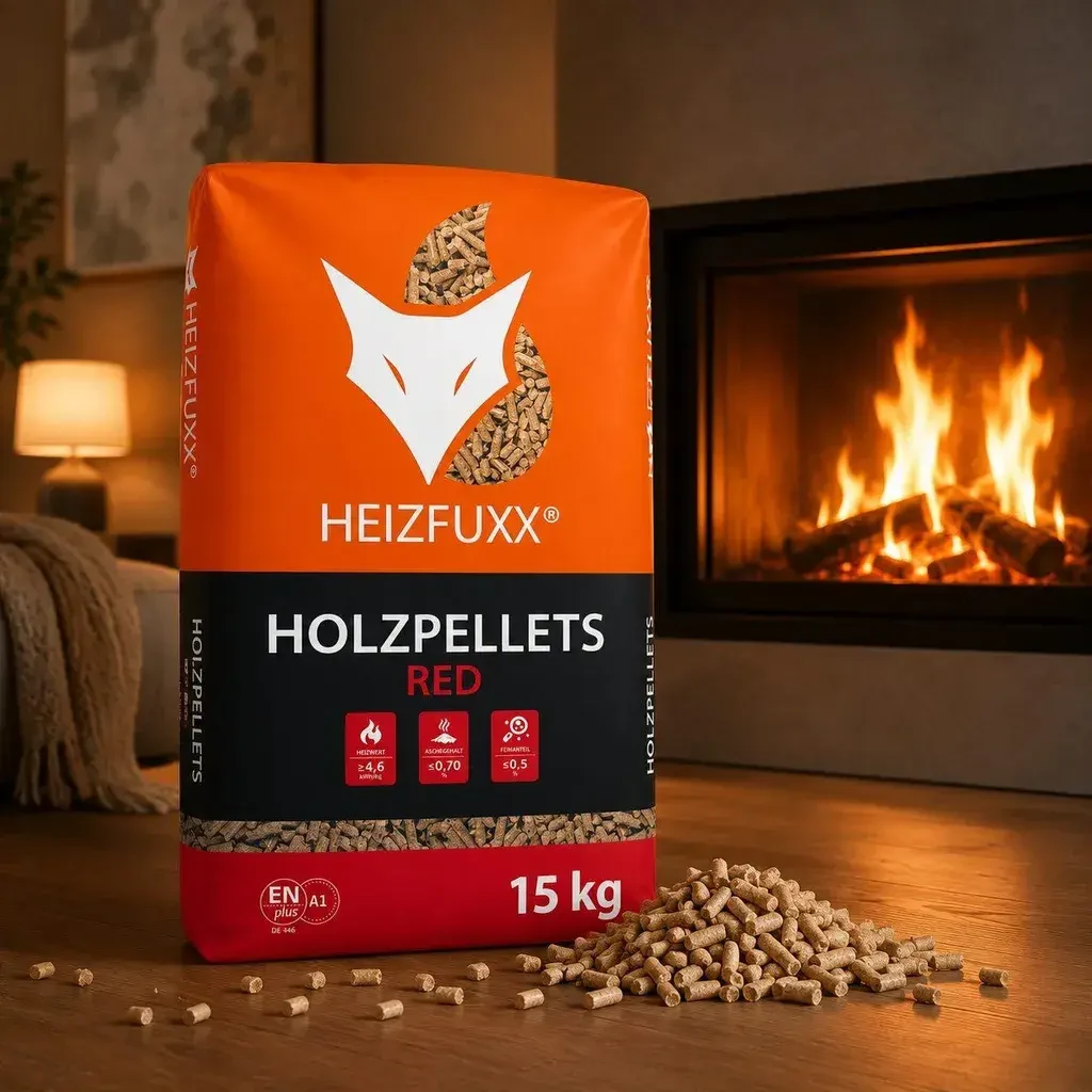 Heizfuxx Red ENplus A1 Laubholzpellets, 6 mm – Palette 975 kg